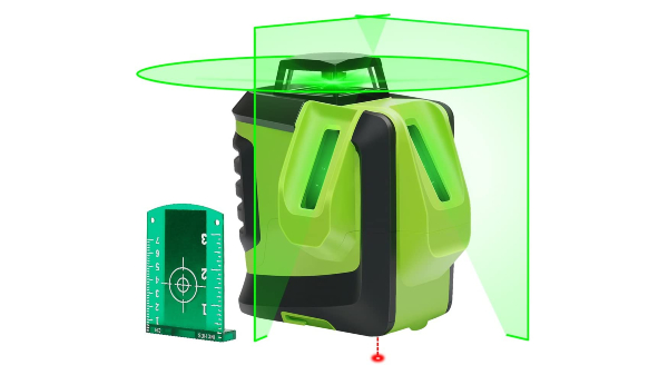 1 x 360 Niveau laser croix vert avec point d'aplomb HUEPAR 622CG 1 x 360 Niveau laser croix vert avec point d'aplomb HUEPAR 622CG