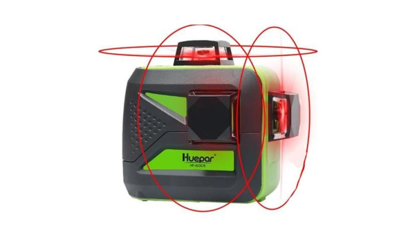 3x360 Niveau laser croix rouge HUEPAR 603CR