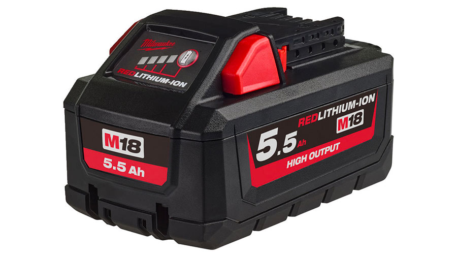 Batterie Milwaukee M18 HB55 HIGH OUTPUT REDLITHIUM-ION 18 V 5,5 Ah