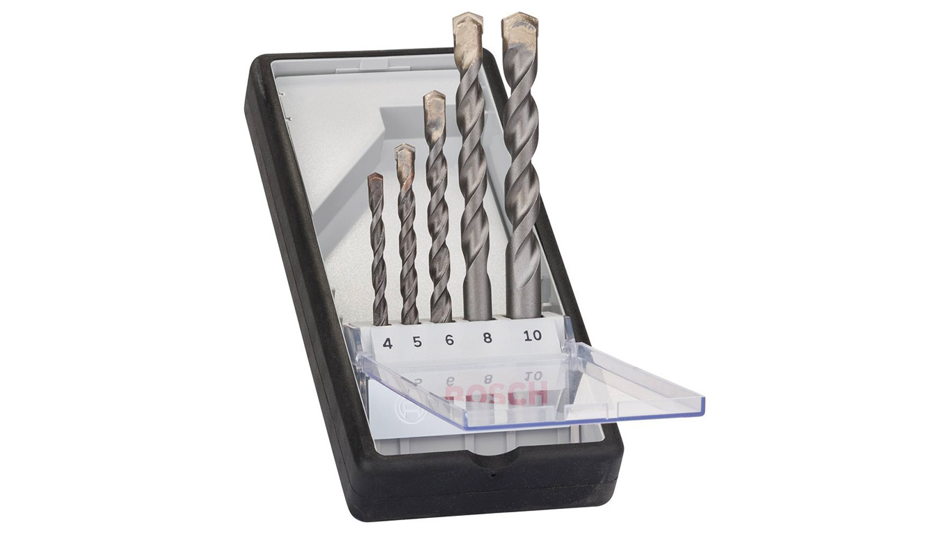 Bosch 2607010524 Set de 5 Forets à béton Robust Line CYL-3 4/ 5/ 6/ 8/ 10 mm