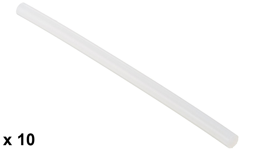 Bosch 2609256A03 Set de 10 bâtonnets de colle pour Pistolet à colle pour Bois/Cuir/Papier/Carton/PVC Diamètre 7 mm Longueur 150 mm Bosch 2609256A03 Set de 10 bâtonnets de colle pour Pistolet à colle pour Bois/Cuir/Papier/Carton/PVC Diamètre 7 mm Longueur 150 mm