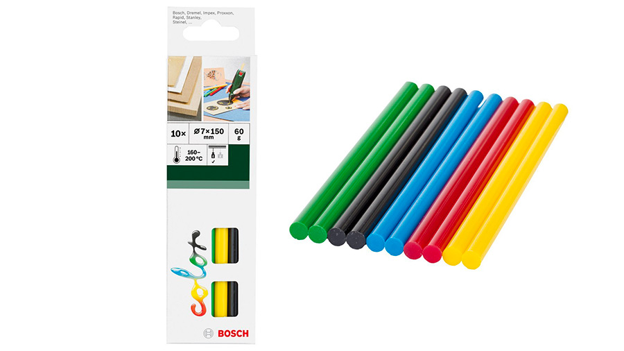 Bosch 2609256D30 Colle thermofusible couleur pour pistolet à colle 7 mm 7 x 150 mm Bosch 2609256D30 Colle thermofusible couleur pour pistolet à colle 7 mm 7 x 150 mm