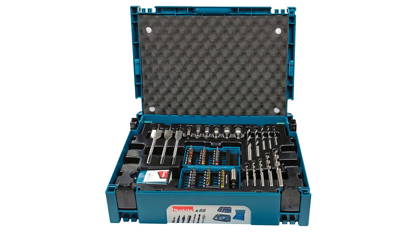 Makita B-43044 Coffret Ensemble Accessoires 66 Pièces en Coffret MAKPAC Makita B-43044 Coffret Ensemble Accessoires 66 Pièces en Coffret MAKPAC