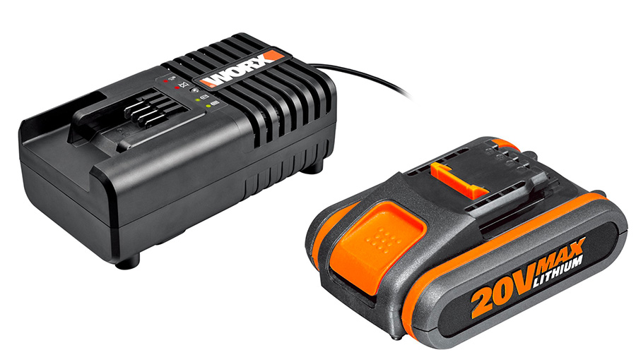 Pack batterie 20V 2Ah et chargeur 20V Worx Pack batterie 20V 2Ah et chargeur 20V Worx