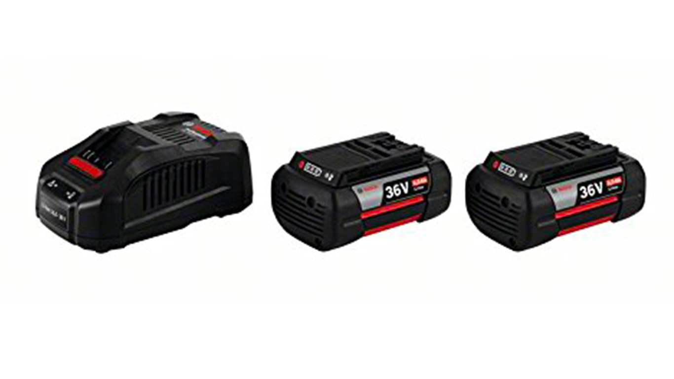 BOSCH Pack 2 batteries 36 V 4.0Ah et Chargeur GAL1880 CV