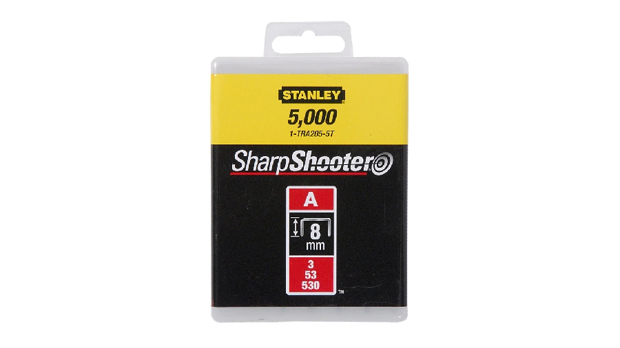 Agrafes 8 mm type A Stanley 1-TRA205-5T Agrafes 8 mm type A Stanley 1-TRA205-5T
