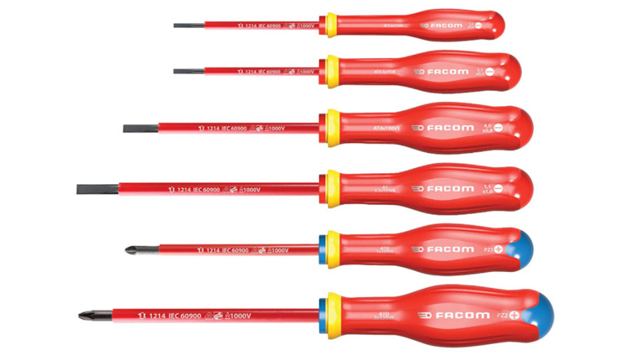jeu de 6 tournevis isolés 1000 volts ATDVE.J6PB FACOM