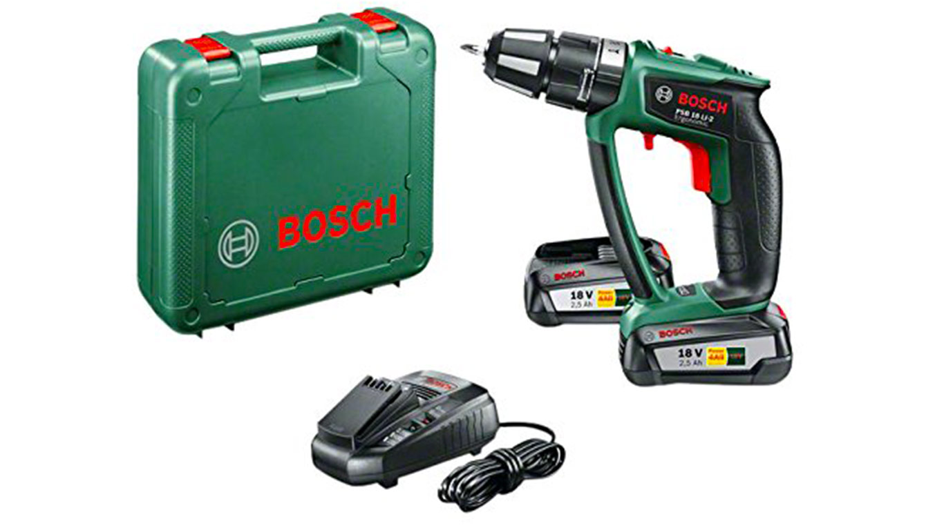 Perceuse à percussion sans fil Bosch PSB 18 LI-2 Ergonomic Perceuse à percussion sans fil Bosch PSB 18 LI-2 Ergonomic
