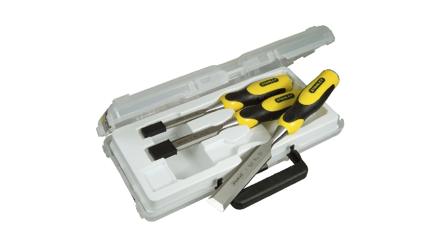 Ciseau à bois bimatière coffret 3 pièces Stanley 2-16-887