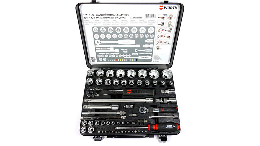 Coffret de douilles wurth 96509059 60 pièces 6 pans Coffret de douilles wurth 96509059 60 pièces 6 pans