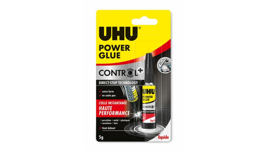 colle instantanée Power Glue Liquide Control+ UHU tube 5g colle instantanée Power Glue Liquide Control+ UHU tube 5g