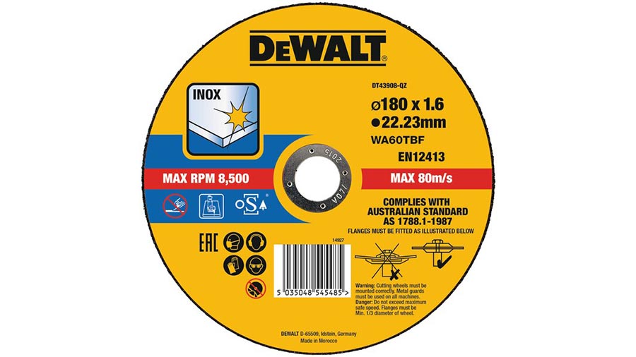 Disque à tronçonner DT43908-QZ Dewalt Disque à tronçonner DT43908-QZ Dewalt