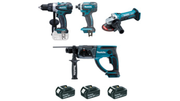 Ensemble de 4 machines Makita DLX4054MX1