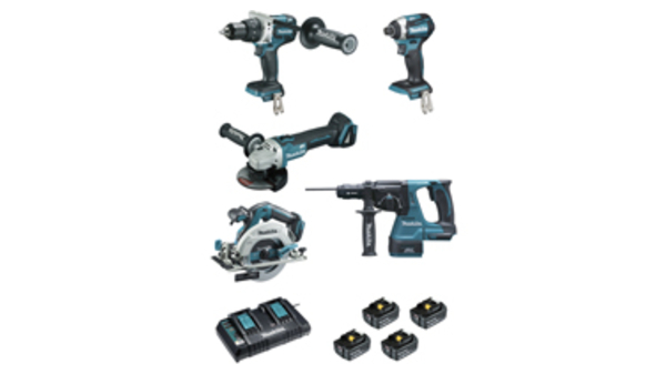Ensemble de 5 machines Makita DLX5038PTJ Ensemble de 5 machines Makita DLX5038PTJ