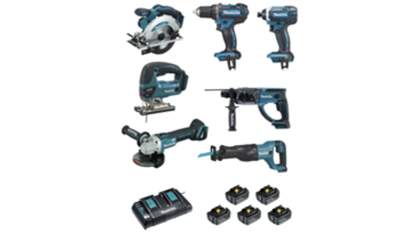 Ensemble de 7 machines Makita DLX7013PT1