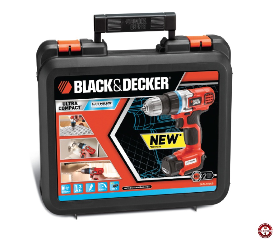 Perceuse-visseuse sans fil EGBL108KB Black&Decker