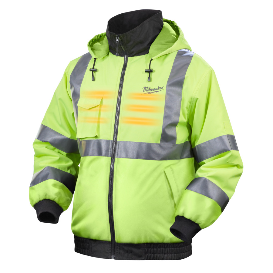 M12 HJ HI-VIS-0 Blouson chauffant Milwaukee