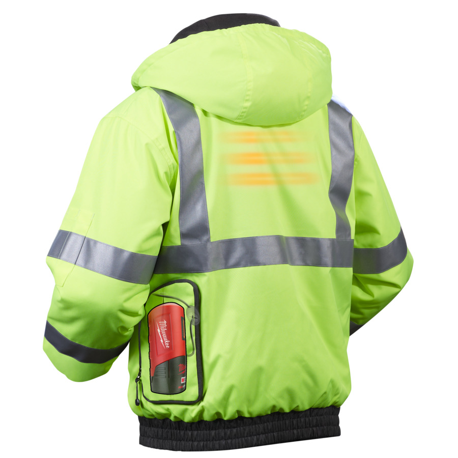 M12 HJ HI-VIS-0 Blouson chauffant Milwaukee