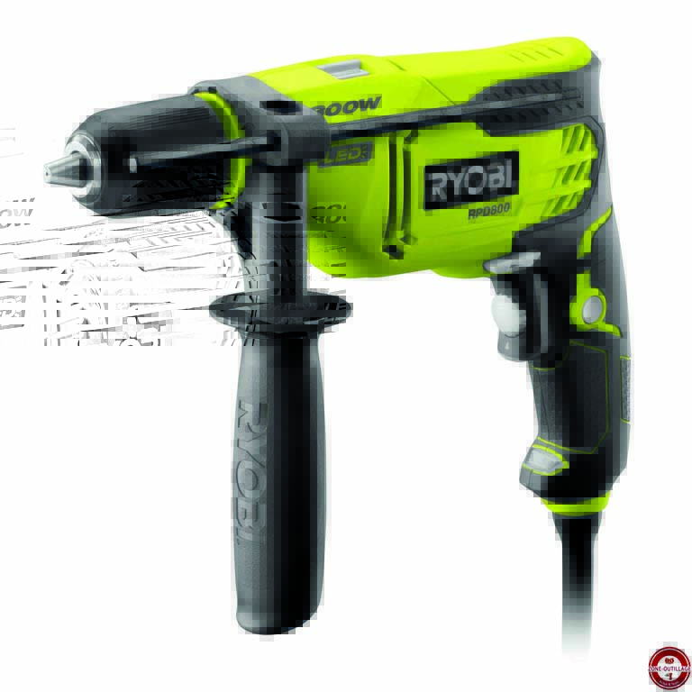 Perceuse-visseuse à percussion filaire RPD680K Ryobi Perceuse-visseuse à percussion filaire RPD680K Ryobi