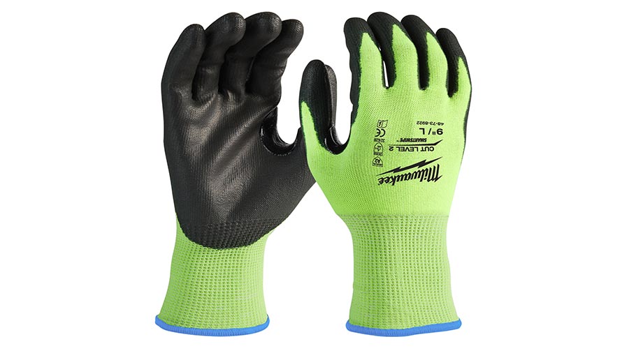 gants haute visibilité anti-coupure niveau 2/B 4932479921 taille S/7 Milwaukee