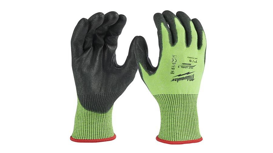 gants haute visibilité anti-coupure niveau 5/E 4932479931 taille S/7 Milwaukee