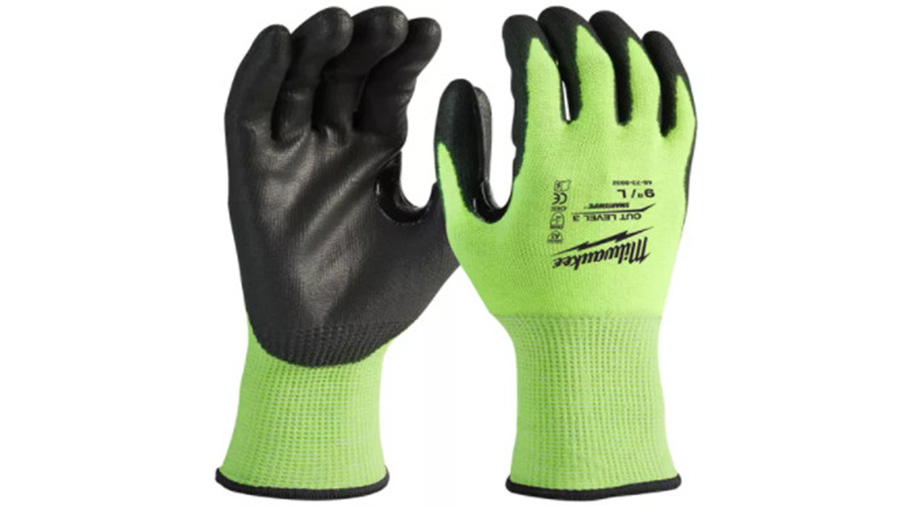 gants Milwaukee anti coupure niveau 3 haute visibilité 4932471932 taille 9