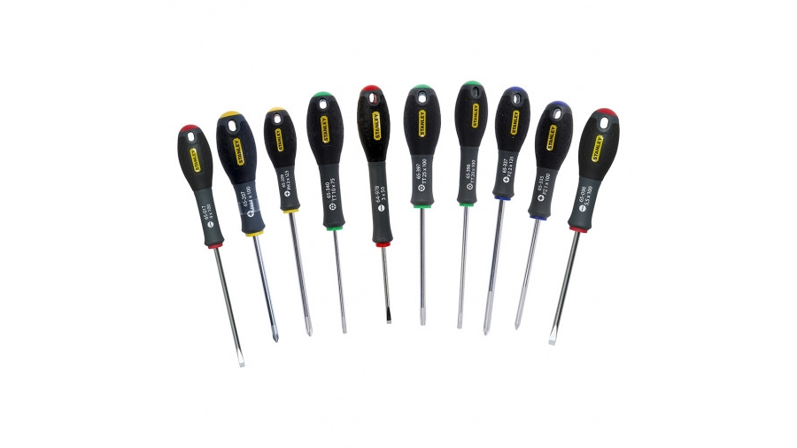 Jeu de 10 tournevis électricien/mécanicien/phillips/pozidriv/torx Stanley FATMAX FMHT0-62128