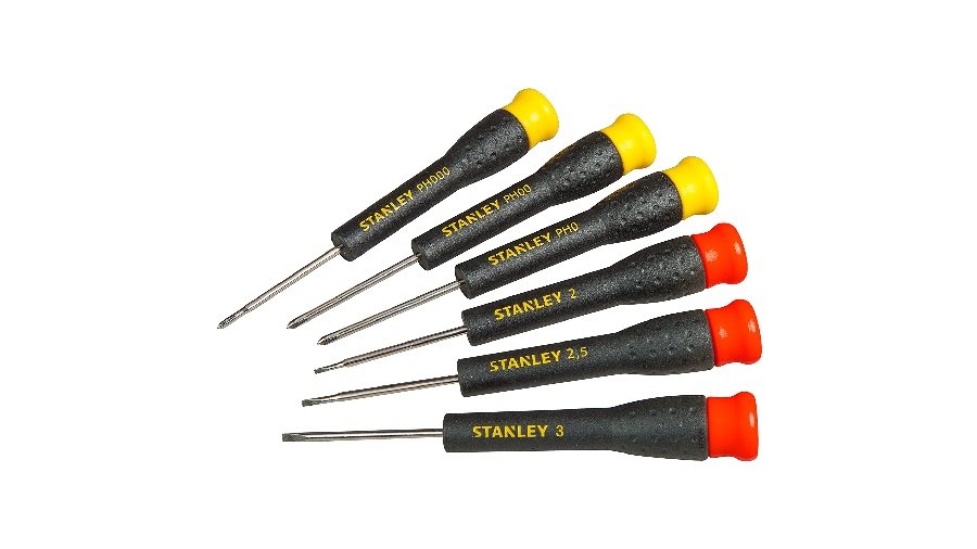 Jeu de 6 micro tournevis fente/phillips Stanley STHT0-62632