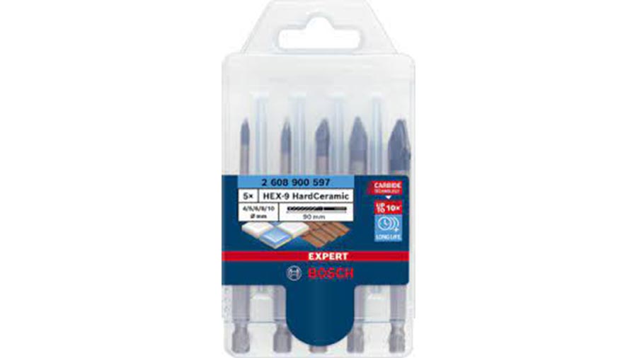Kit 5 forets de carrelage Bosch Expert HEX-9 HardCeramic 2608900597 Kit 5 forets de carrelage Bosch Expert HEX-9 HardCeramic 2608900597
