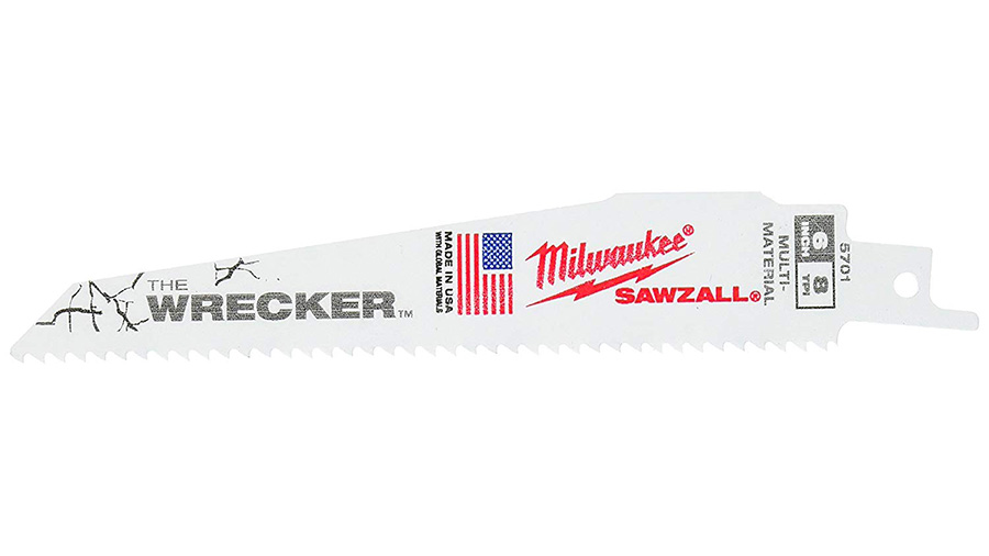 Lame de scie sabre multimatériaux Milwaukee THE WRECKER 150 mm x 8 Tpi