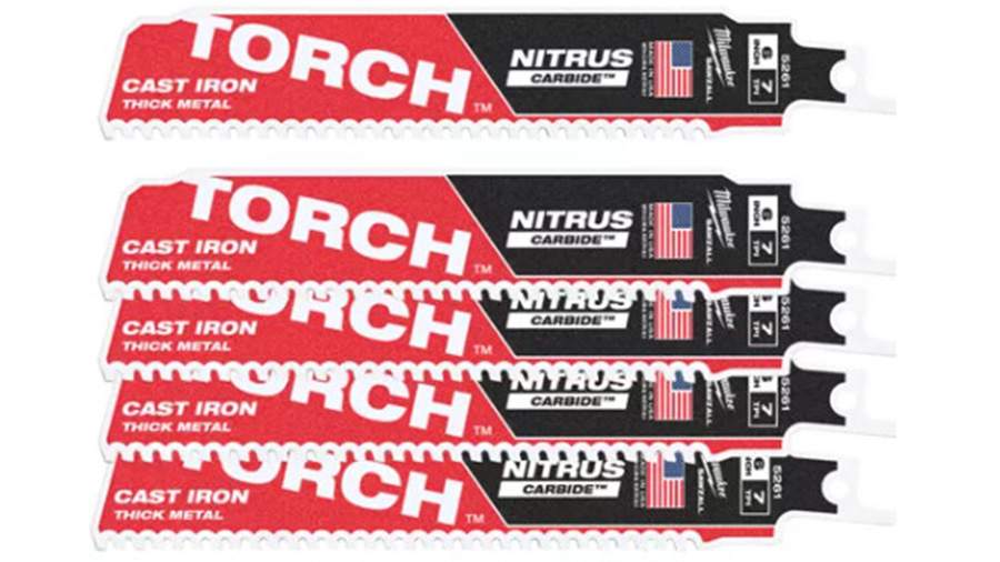 lames de scie sabre Milwaukee TORCH NITRUS TCT 150 48005561 5 pièces lames de scie sabre Milwaukee TORCH NITRUS TCT 150 48005561 5 pièces