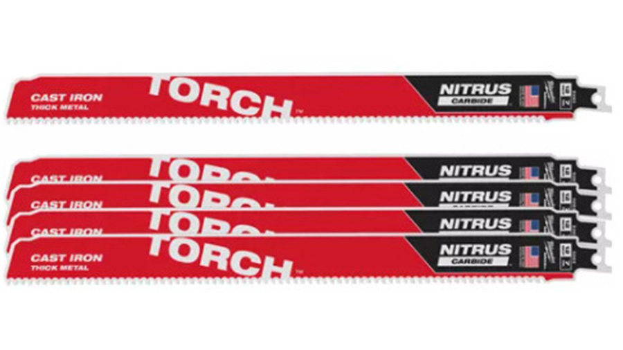 lames de scie sabre Milwaukee TORCH NITRUS TCT 300 48005563 5 pièces lames de scie sabre Milwaukee TORCH NITRUS TCT 300 48005563 5 pièces