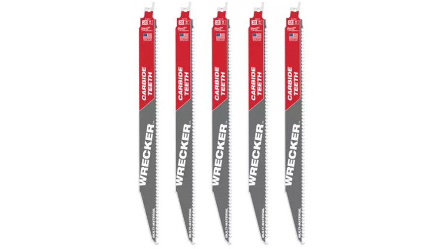 Lame scie sabre Milwaukee WRECKER TCT 300 48005543 5 pièces