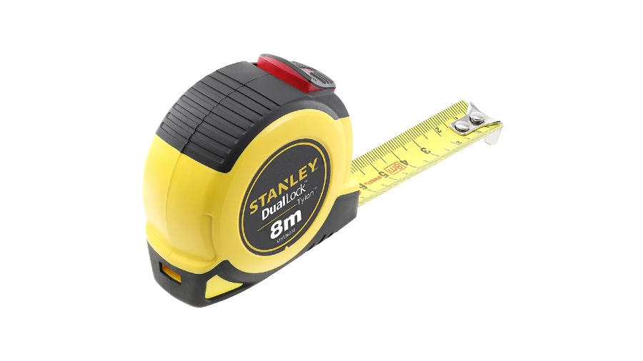 Mètre ruban STANLEY STHT36804-0 tylon dual lock 8mx25mm Mètre ruban STANLEY STHT36804-0 tylon dual lock 8mx25mm