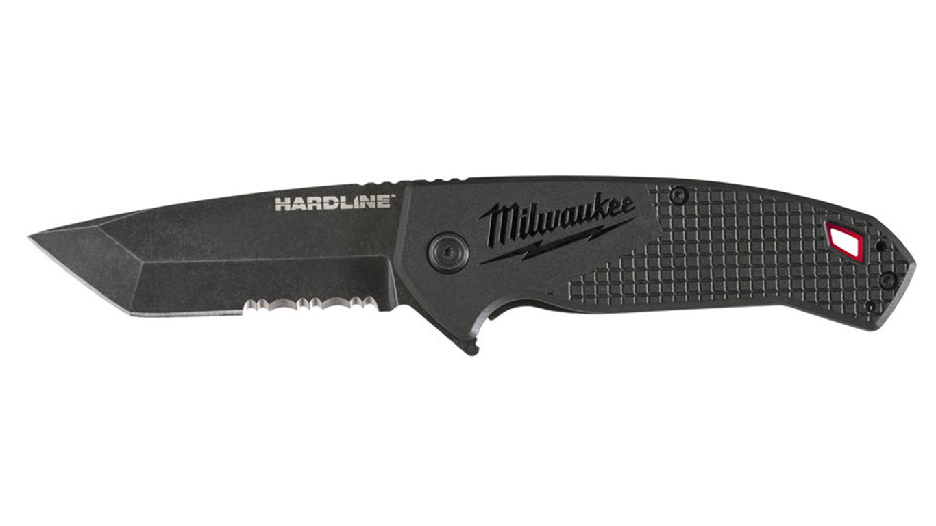 Couteau pliant Milwaukee Hardline lame crantée