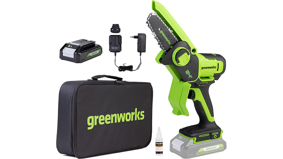 mini tronçonneuse sans fil G24MCS10 2008207UA greenworks mini tronçonneuse sans fil G24MCS10 2008207UA greenworks