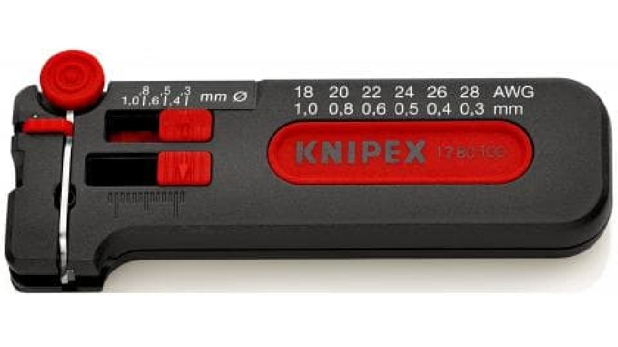 Mini outil à dénuder KNIPEX 12 80 100 SB
