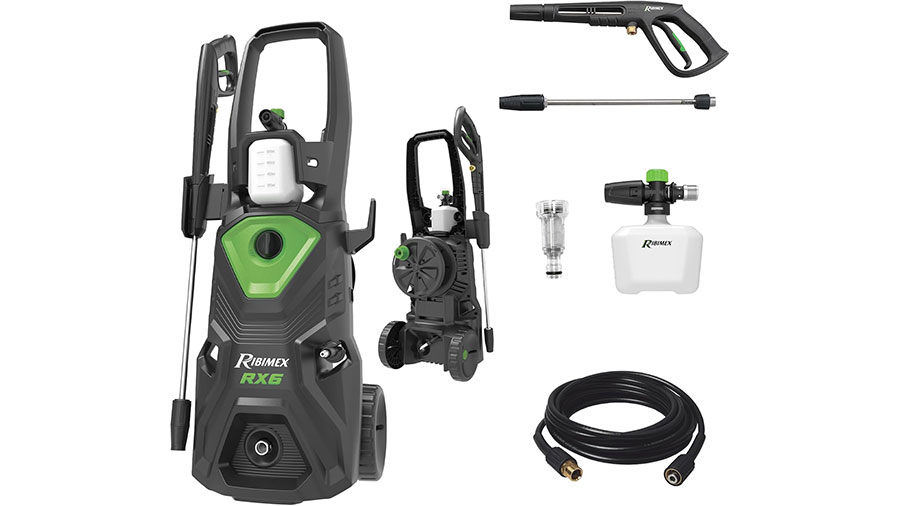 Nettoyeur haute pression électrique RX6 180 bars induction avec accessoires  PRNHP06 Ribimex