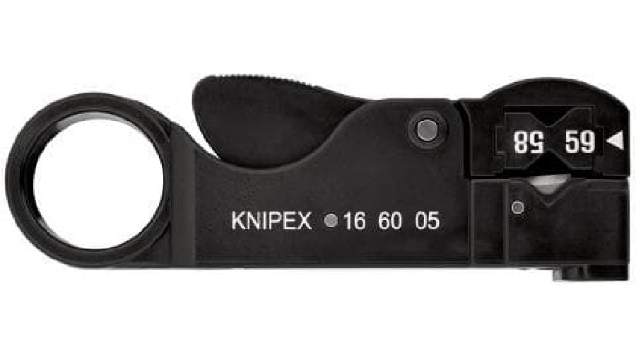 Outil à dénuder pour câbles coaxiaux KNIPEX 16 60 05 SB
