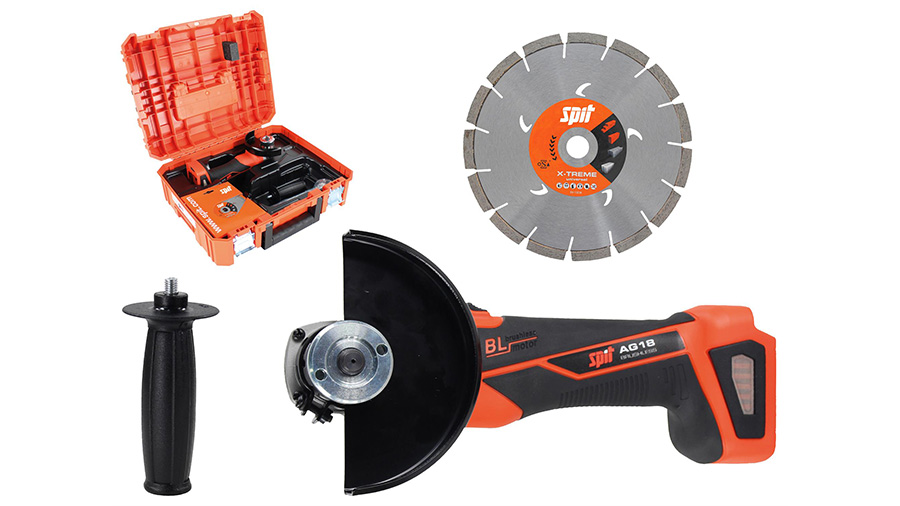 pack disqueuse AG18 nu avec disque multimat D.125 054544 SPIT