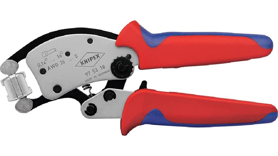 pince à sertir 97 53 18 Twistor 16 KNIPEX auto-ajustable pour embouts de câble
