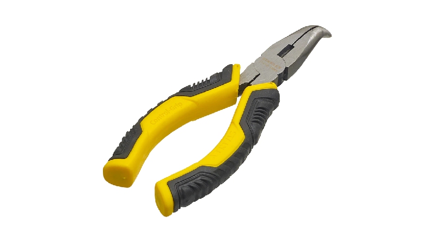 Pince à becs 1/2 longs coudés 160 mm Stanley STHT0-75065