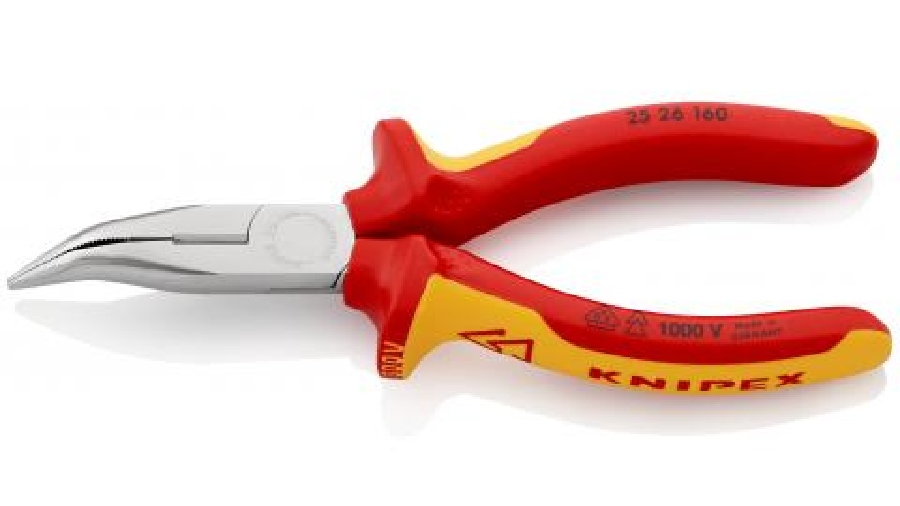 Pince à becs demi-ronds avec tranchant KNIPEX 25 26 160 Pince à becs demi-ronds avec tranchant KNIPEX 25 26 160