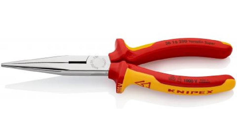 Pince à becs demi-ronds avec tranchant KNIPEX 26 16 200 Pince à becs demi-ronds avec tranchant KNIPEX 26 16 200