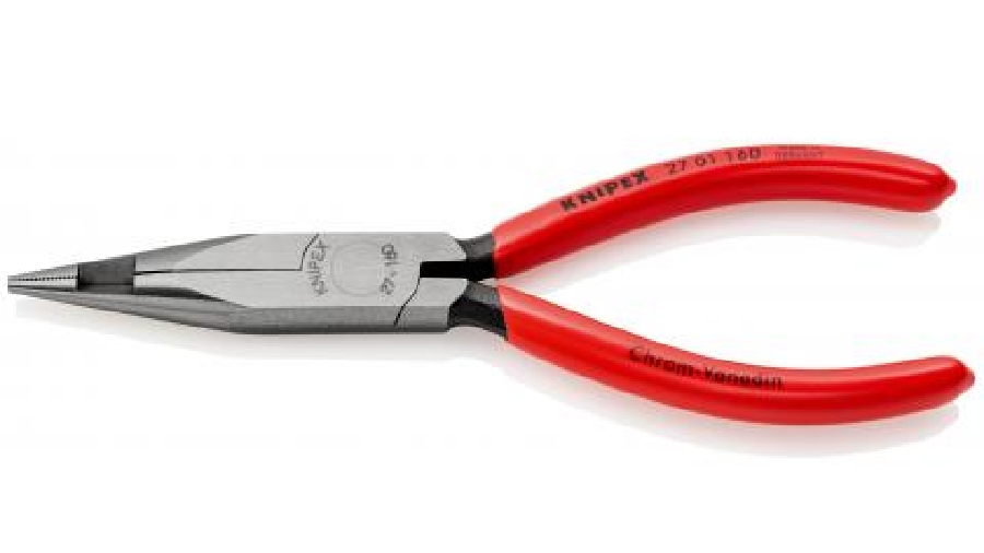 Pince demi-ronde avec coupe-fils central KNIPEX 27 01 160