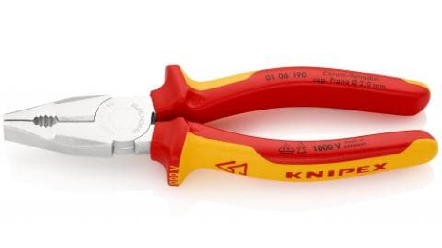 Pince universelle chrome-vanadium KNIPEX 01 06 190 Pince universelle chrome-vanadium KNIPEX 01 06 190