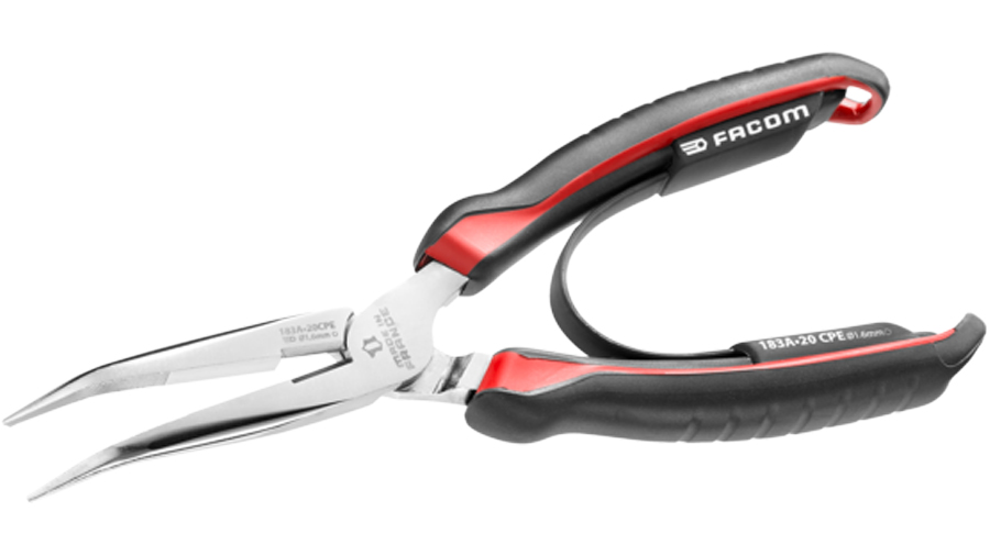 Pince 1/2 ronde à bec long effilé 183A.20CPE Facom Pince 1/2 ronde à bec long effilé 183A.20CPE Facom