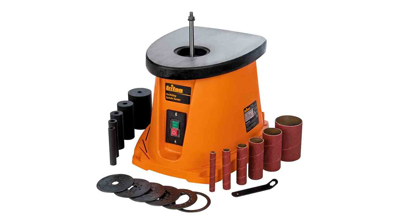 ponceuse à cylindre oscillant avec plateau inclinable Triton TSPS450 ponceuse à cylindre oscillant avec plateau inclinable Triton TSPS450