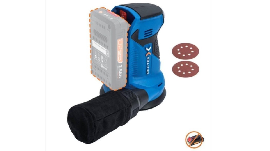 Ponceuse excentrique sans fil DEXTER 20VOS2-125.1 Ponceuse excentrique sans fil DEXTER 20VOS2-125.1