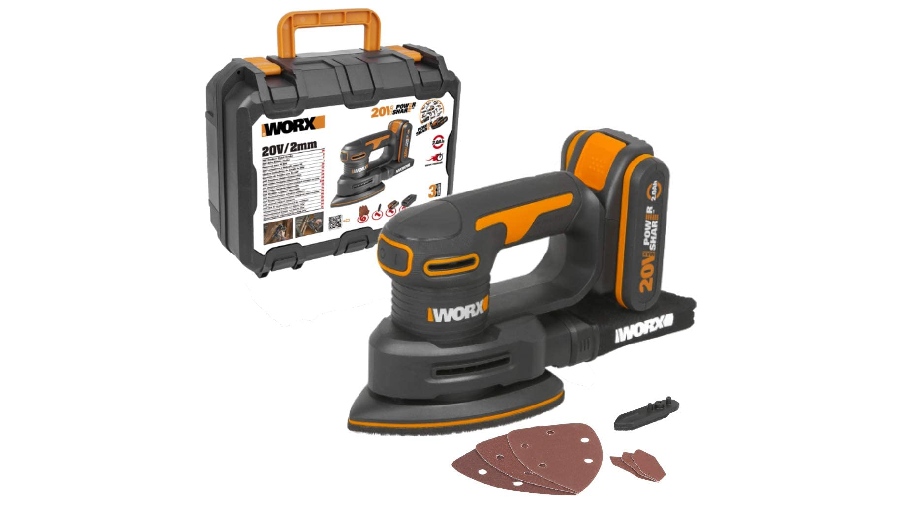 Ponceuse triangulaire sans fil WORX 20 V WX822